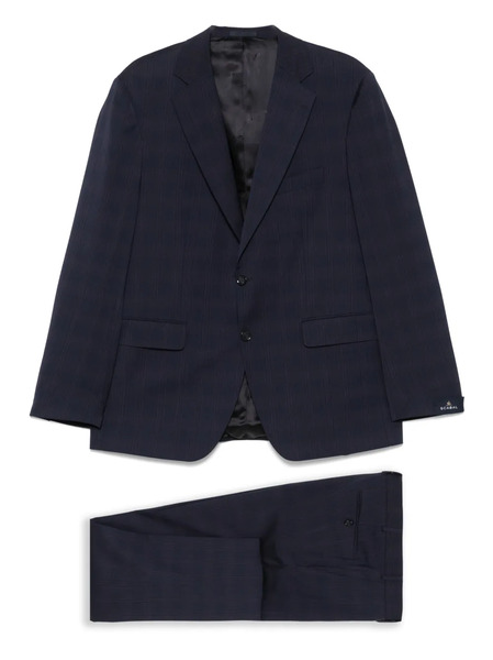  Scabal Traje A Cuadros - Azul 
