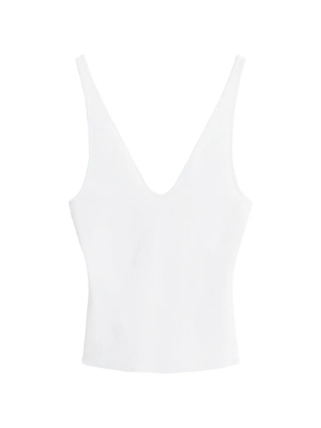  Scanlan Theodore Top Con Cuello En V - Blanco 