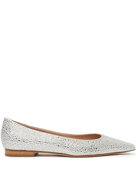  Scarosso Bailarinas Con Apliques - Blanco 
