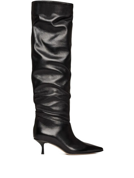  Scarosso Botas Barbara Con Puntera En Punta - Negro 