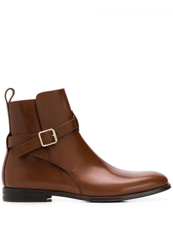  Scarosso Botines Con Hebillas Lara - Marrón 