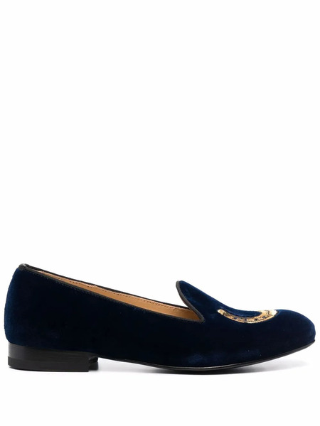  Scarosso Mocasines Myrtle Con Bordado - Azul 