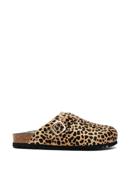  Scholl Mules Fae Con Estampado De Leopardo - Neutro 