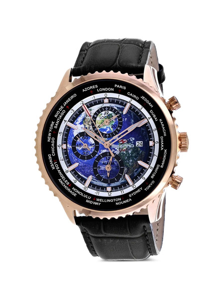  Seapro Reloj Meridian World Timer Gmt De 47 Mm - Azul 