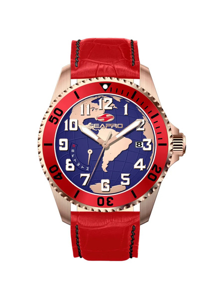  Seapro Reloj Voyager World Map De 42 Mm - Azul 