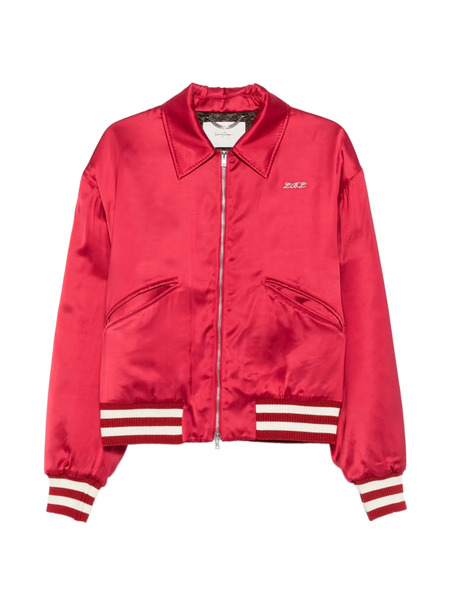  Second/layer Chaqueta Bómber Con Parche Del Logo - Rojo 