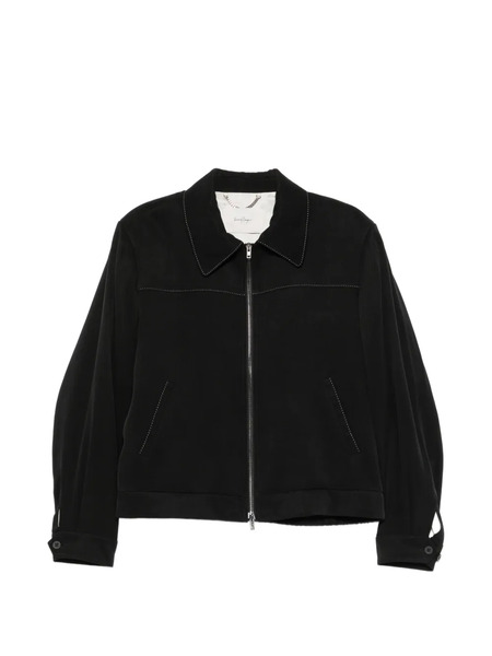  Second/layer Chaqueta Herman Con Costuras En Contraste - Negro 