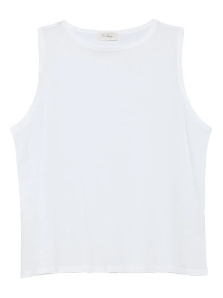  Second/layer Top Sin Mangas - Blanco 