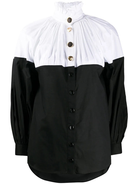  Seen Users Camisa Con Cuello Con Volantes - Blanco 