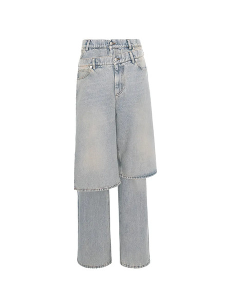  Seen Users Vaqueros Double Wear A Capas - Azul 