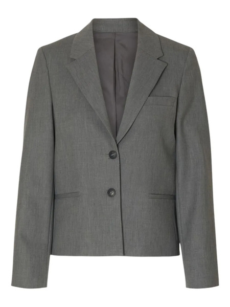  Selected Blazer Con Botones - Gris 