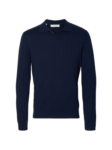  Selected Jersey Con Cuello De Polo - Azul 