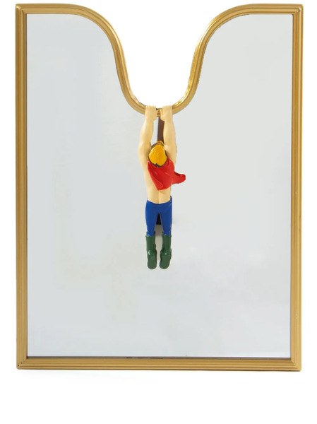  Seletti Espejo Circus Con Diseño Rectangular - Dorado 