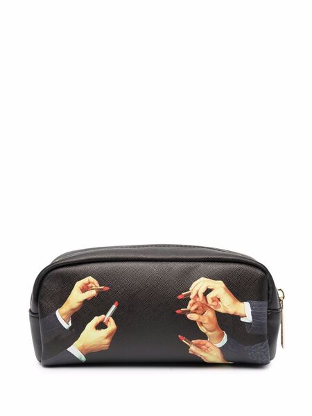  Seletti Neceser Lipstick Con Dos Piezas - Negro 