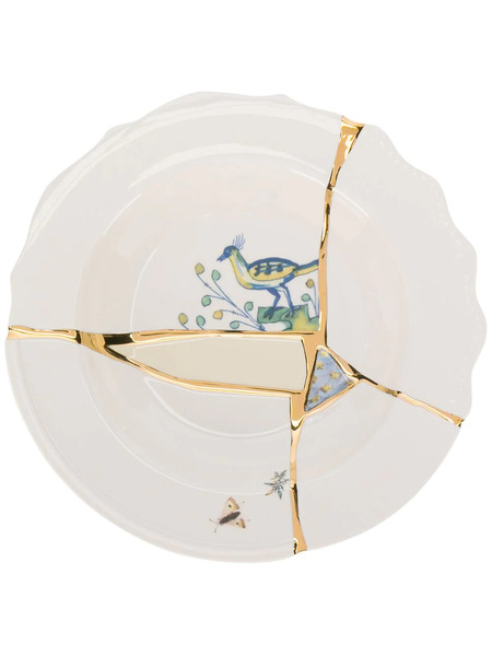  Seletti Plato De Postre Kintsugi - Blanco 