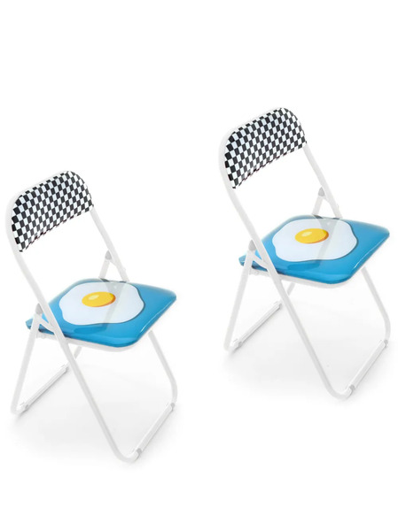  Seletti Silla Plegable Sedie Popcorn - Azul 