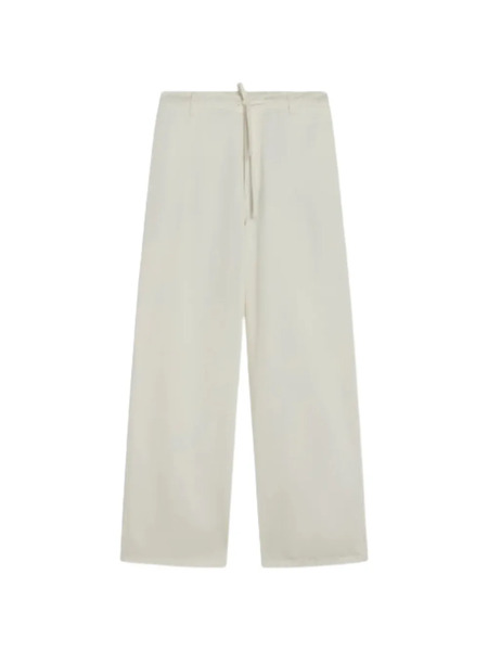  Semicouture Vaqueros Rectos Con Cordones - Blanco 