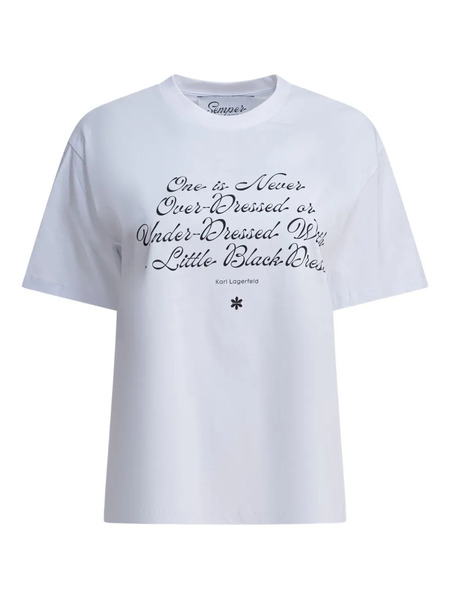  Semper Camiseta Con Cita Estampada - Blanco 