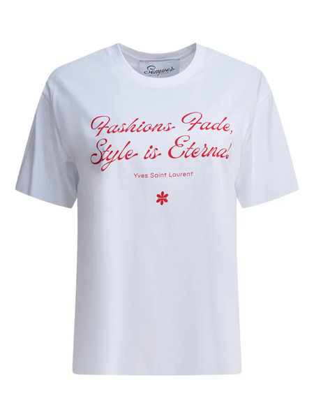  Semper Camiseta Con Estampado Gráfico - Blanco 