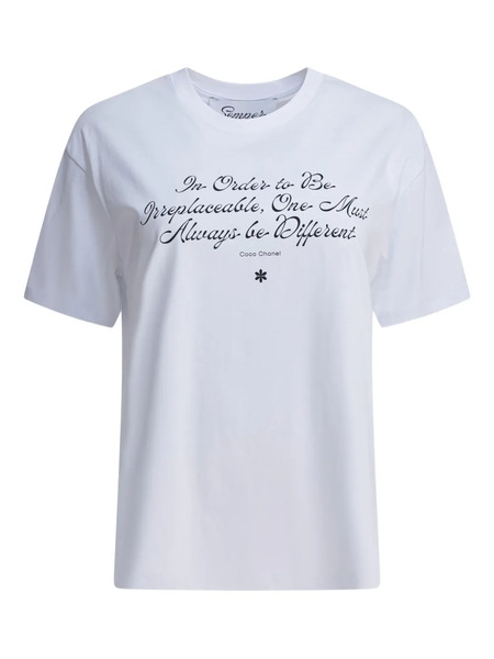 Semper Camiseta Con Frase Estampada - Blanco 
