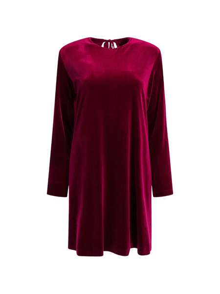  Semper Vestido Con Espalda Descubierta Y Lazo - Rojo 