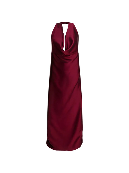  Semper Vestido Largo Acampanado - Rojo 