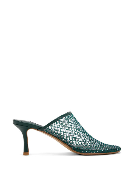  Senso Mules Con Apliques De Cristal - Verde 