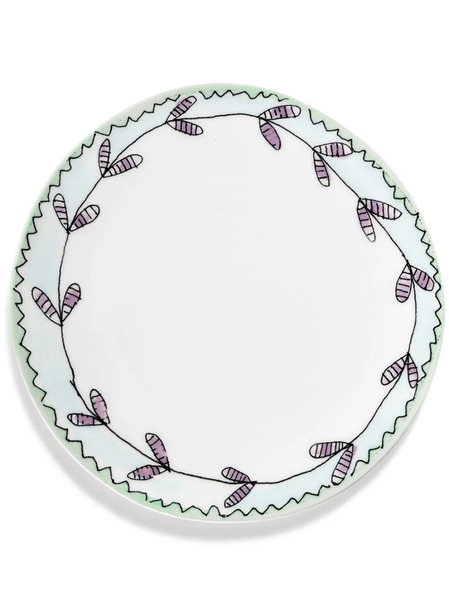  Serax Juego De Dos Platos De Postre De Serax X Marni Midnight Flowers - Blanco 