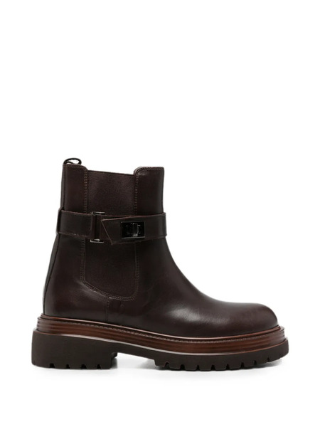  Sergio Moretti Firenze Buckle-strap Chelsea Boots - Marrón 