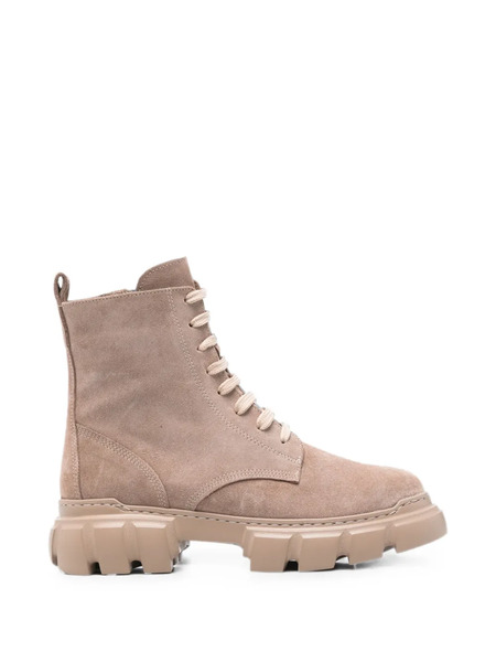  Sergio Moretti Firenze Lace-up Combat Boots - Neutro 