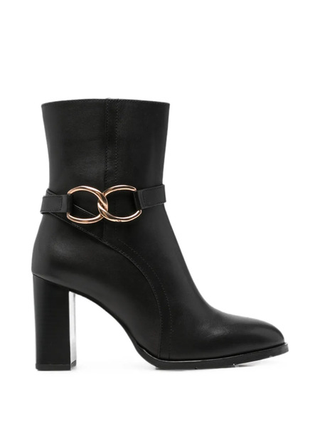  Sergio Moretti Firenze Leather Ankle Boots - Negro 