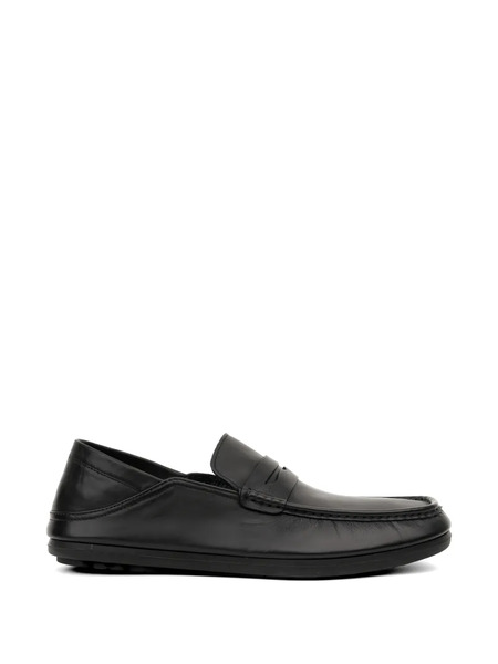  Sergio Moretti Firenze Mocasines Penny Con Acabado Texturizado - Negro 