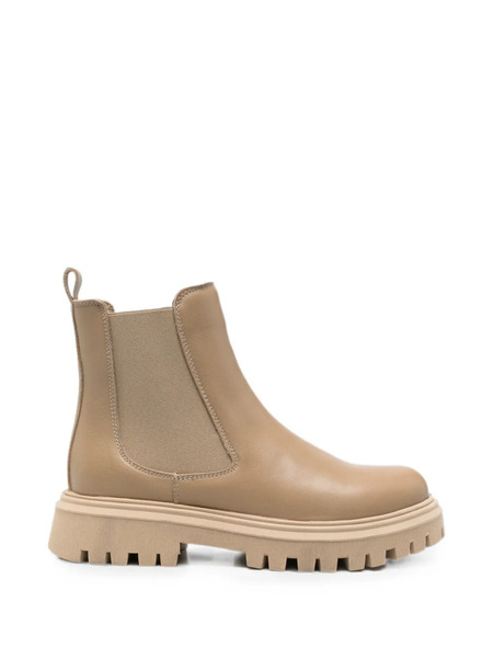  Sergio Moretti Firenze Round-toe Chelsea Boots - Neutro 