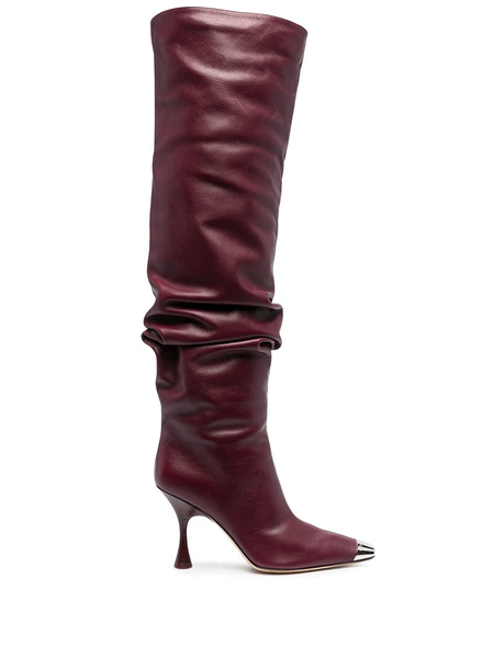  Sergio Rossi Botas Sr Twenty Metal - Rojo 
