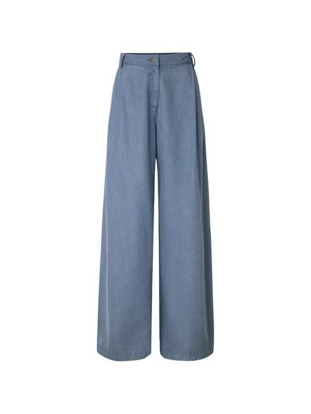  Sessùn Pantalones Provenco Con Cierre De Botón - Azul 