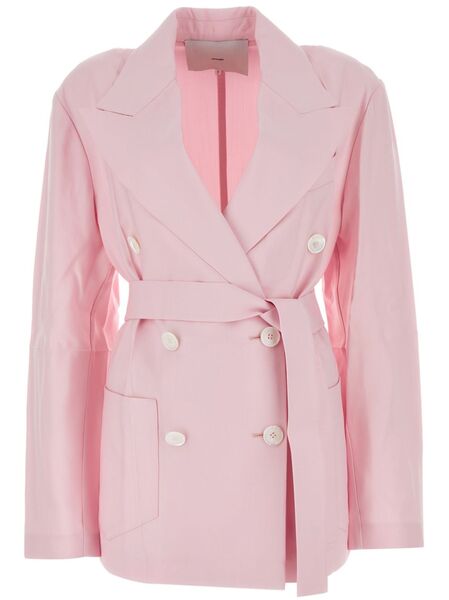  Setchu Blazer Origami Con Doble Botonadura - Rosa 