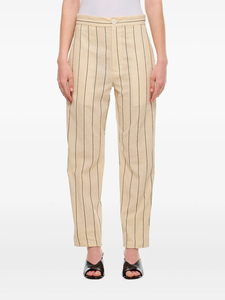  Setchu Pantalones A Rayas - Neutro 