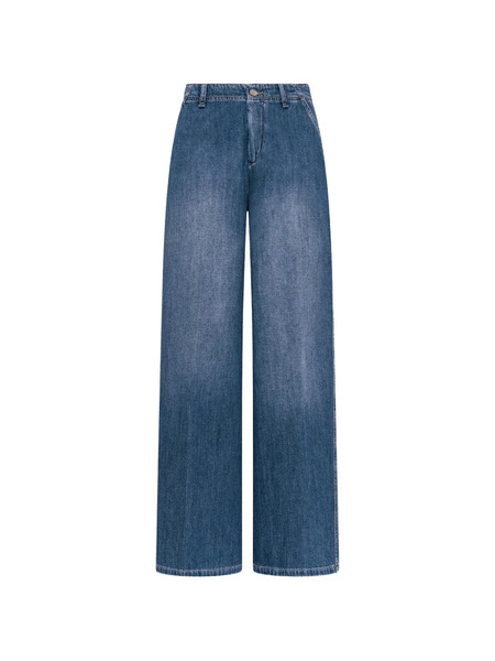  Seventy Pantalones Anchos - Azul 
