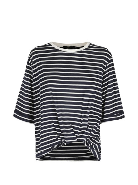  Seventy Top A Rayas Con Nudo - Azul 