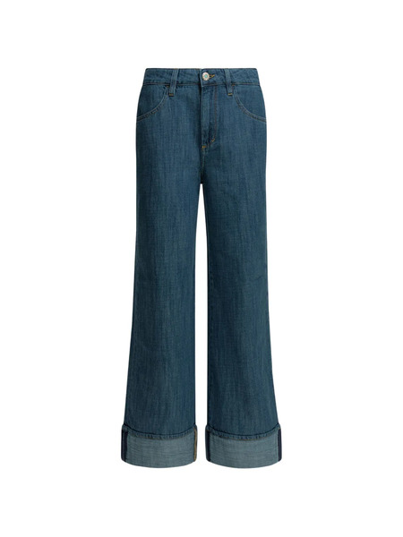  Shaft Jeans Vaqueros Anchos Con Trabillas - Azul 