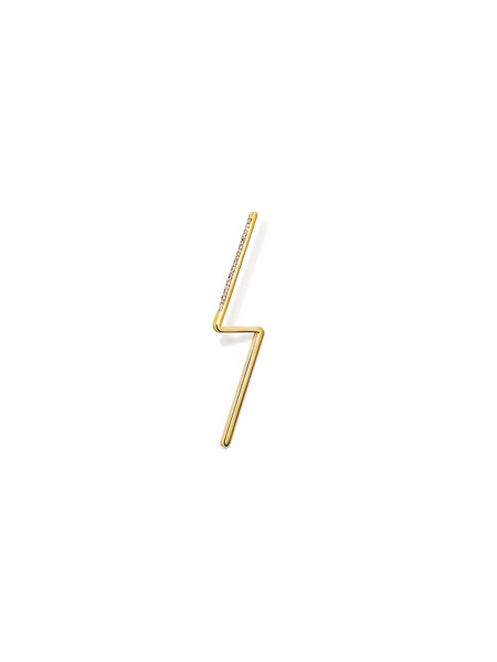  Shihara Diamond Post Earring 0101 - Metalizado 