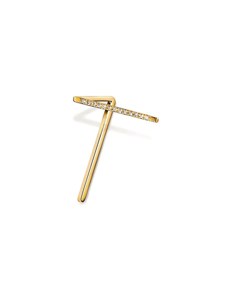  Shihara Diamond Post Earring 0301 - Metalizado 