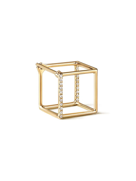  Shihara Diamond Square Earring 10 (01) - Metalizado 