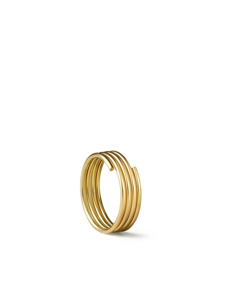  Shihara Pendiente Stack Hoop 01 En Oro Amarillo De 18kt - Dorado 