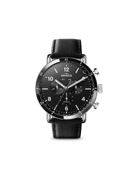  Shinola Reloj Canfield Sport De 45 Mm - Negro 