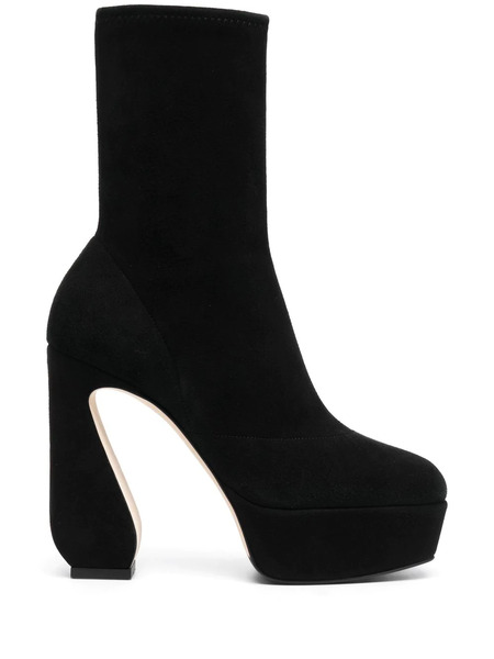  Si Rossi Botines Con Plataforma - Negro 