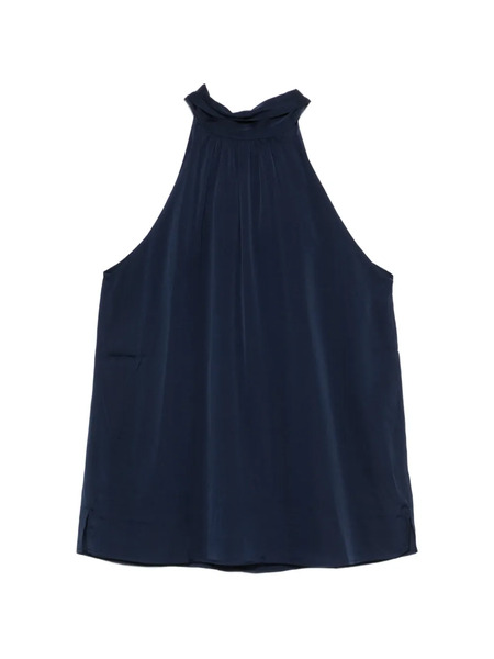 Silk95five Blusa Con Cuello Halter - Azul 