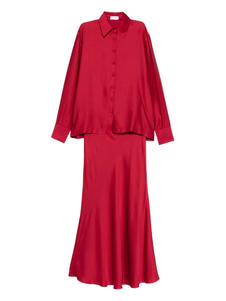  Silkylicious Conjunto De Falda Larga Fiora - Rojo 