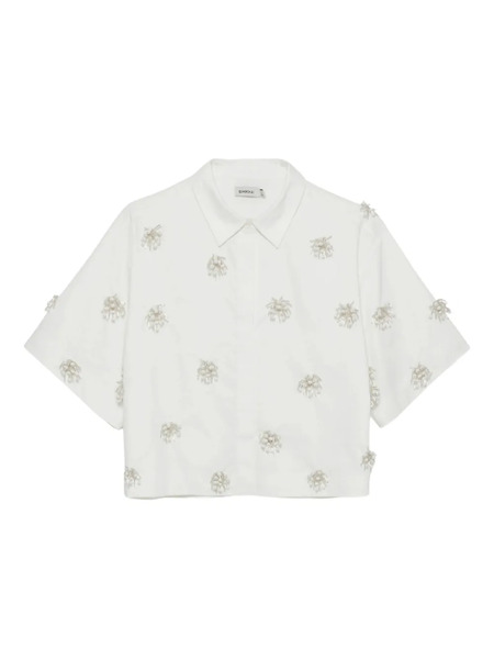  Simkhai Camisa Con Apliques - Blanco 