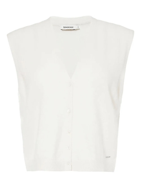  Simkhai Chaleco Con Botones - Blanco 